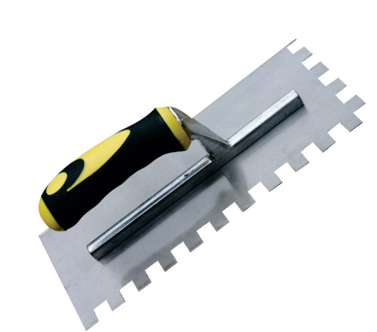 Roberts Designs stainless steel square notched maxi grip trowel